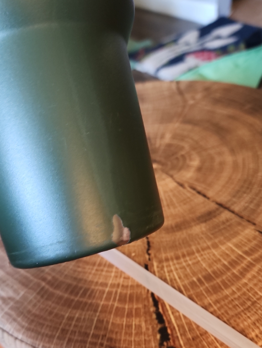 Stanley Olive Green Insulated Tumbler with Handle and Straw - Picture 6 of 6
